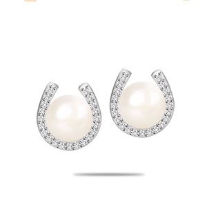 Sterling silver horseshoe studs!